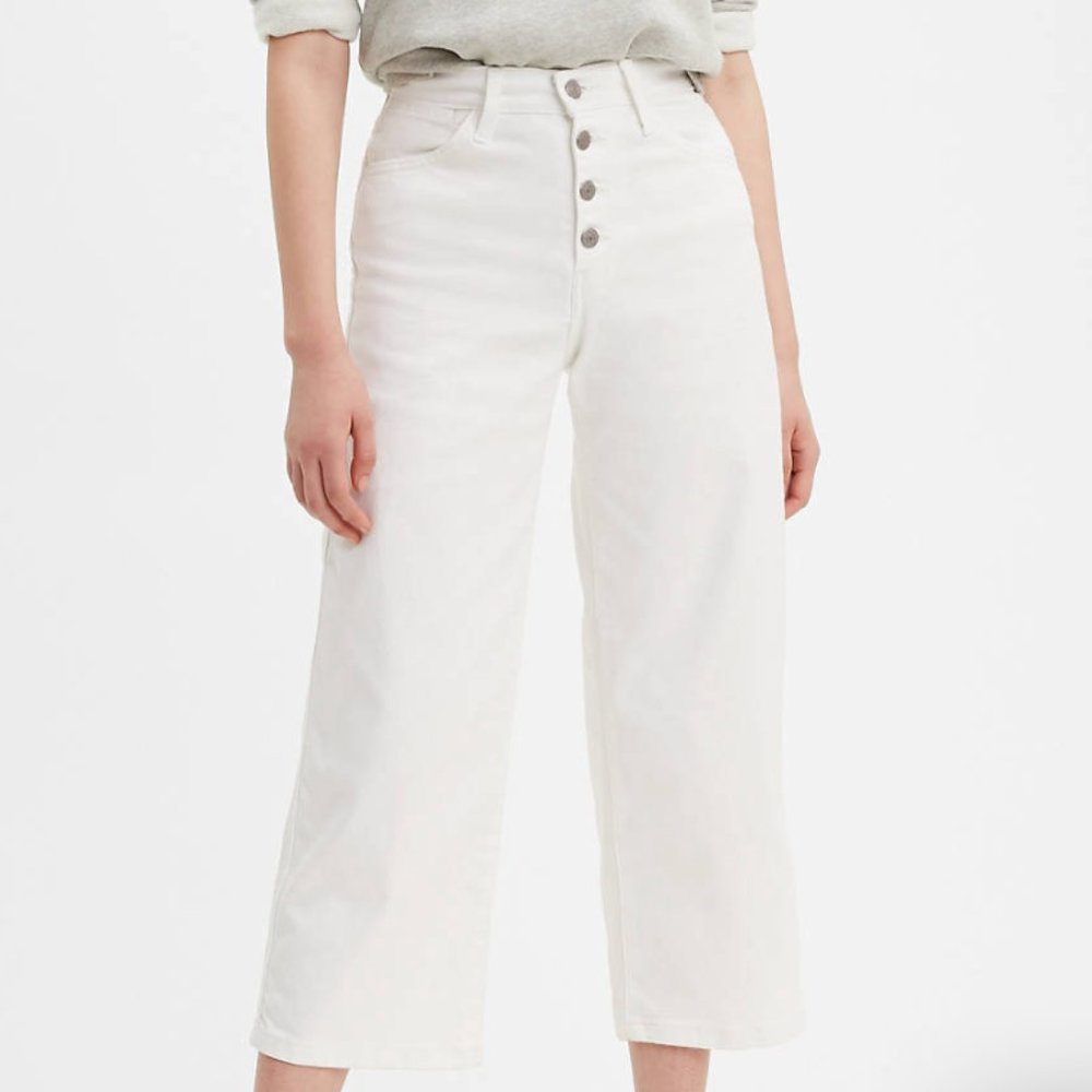 Levi's Mile High Wide Leg Women's Jean - White - size 26w